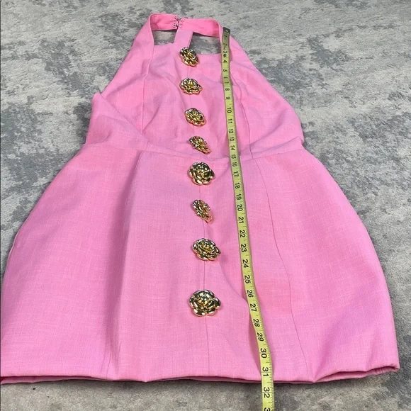 NWT Atoir Tiffany Dress Rose Floral Button Open Back Pink Sz 8 - Picture 10 of 16